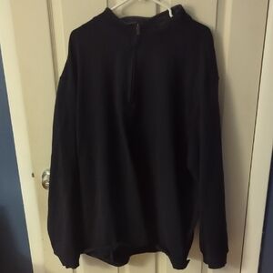 Men's Black Half-Zip Sweater